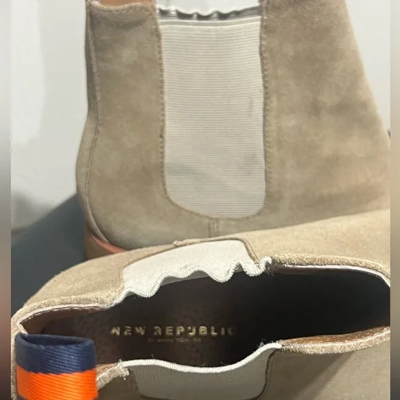 New Republic Sonoma Suede Chelsea Boots Sandstone Tan Men’s 10.5 D - Picture 9 of 13